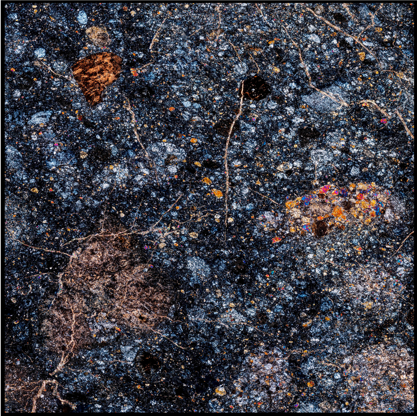 NEIL BUCKLAND COSMIC MICROSCAPE — THE LUNAR METEORITE NWA 12691